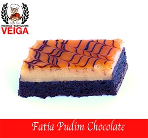 Fatia Pudim Chocolate