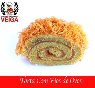 Torta com Fios Ovos