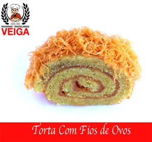 Torta com Fios Ovos