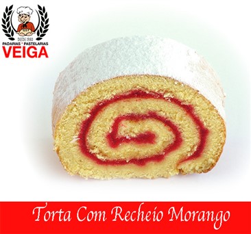 Torta com Recheio Morango